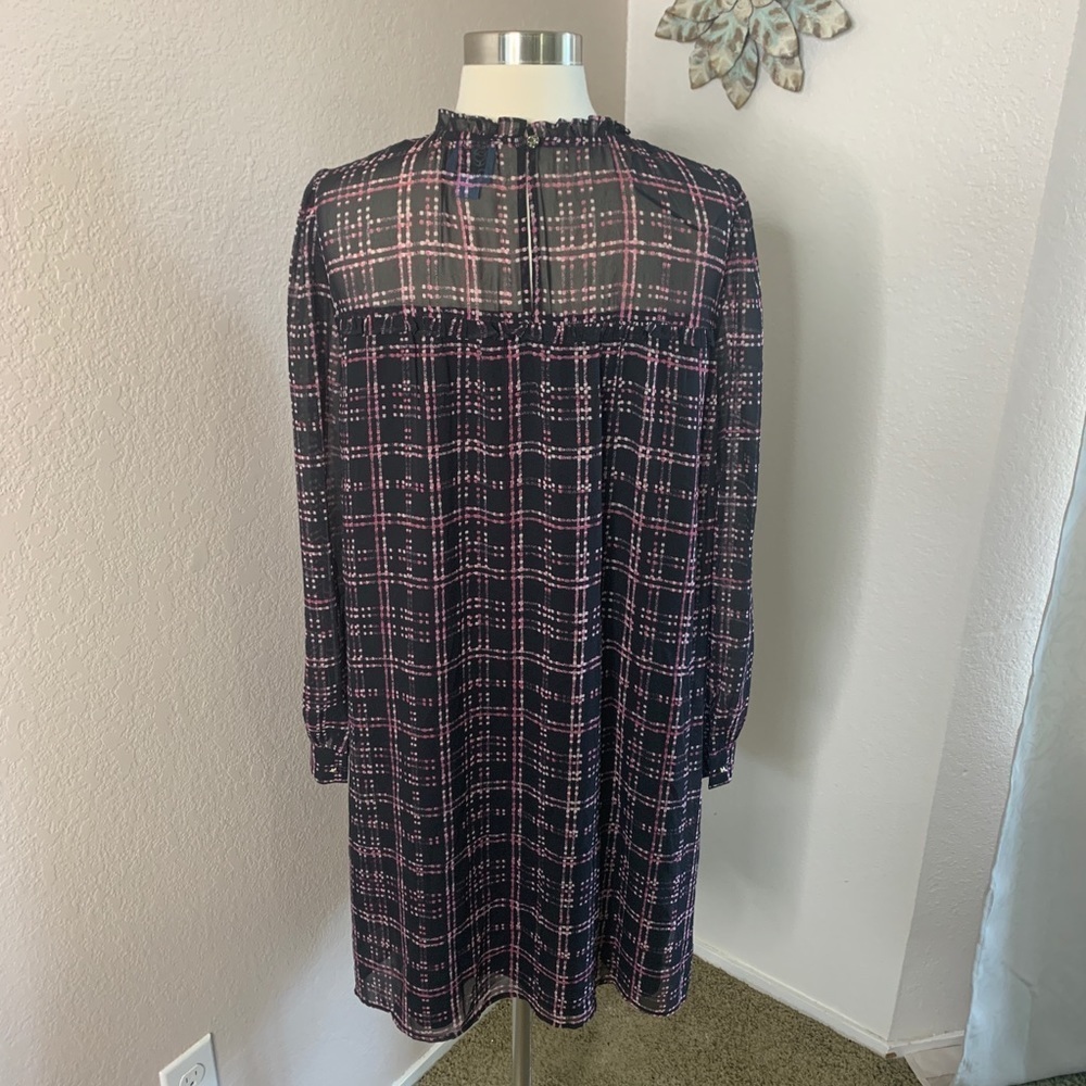 Cece Dress Ruffle Long Sleeve and High Neckline - Picture 2 of 12
